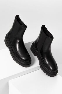 Кожаные ботинки челси Answear Lab, черный