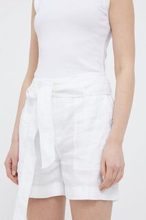 Льняные шорты Lauren Ralph Lauren, белый