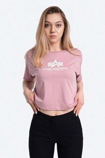 Базовая футболка из хлопка Alpha Industries, розовый