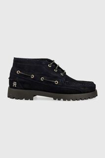 Замшевые туфли TH BOAT BOOT CLASSIC Tommy Hilfiger, темно-синий