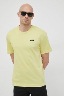 Хлопковая футболка Calvin Klein, зеленый