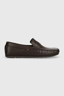 Кожаные мокасины CASUAL HILFIGER LEATHER DRIVER Tommy Hilfiger, коричневый