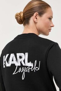 Толстовка Карла Лагерфельда Karl Lagerfeld, черный