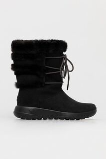 Замшевые зимние ботинки Skechers, черный