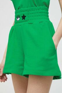 Хлопковые шорты Chiara Ferragni, зеленый
