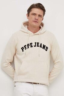 Хлопковая толстовка Rane Pepe Jeans, бежевый