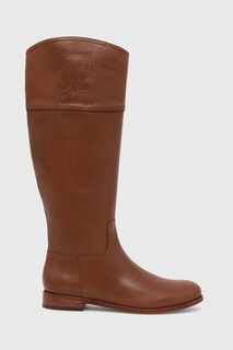 Кожаные ботинки Justine Lauren Ralph Lauren, коричневый