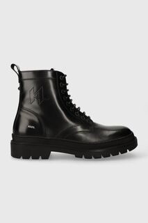 Кожаные ботинки OUTLAND Karl Lagerfeld, черный