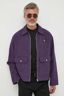 Джинсовая куртка Calvin Klein Jeans, фиолетовый