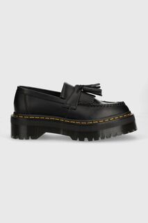 Доктор Кожаные мокасины Martens Adrian Quad Dr. Martens, черный