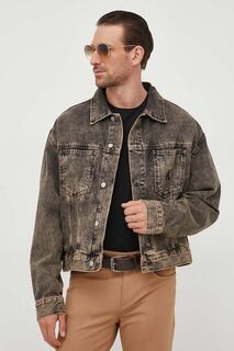 Джинсовая куртка Calvin Klein Jeans, коричневый