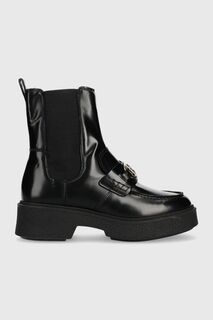 Кожаные ботинки челси TH HARDWARE LOAFER BOOT Tommy Hilfiger, черный