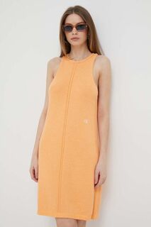 Платье Calvin Klein Jeans, оранжевый