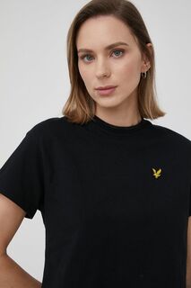 Хлопковая футболка Lyle &amp; Scott, черный