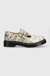 Доктор Кожаные туфли Martens 8065 Mary Jane Dr. Martens, бежевый