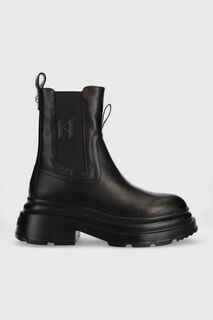 Кожаные ботинки челси Карла Лагерфельда DANTON Karl Lagerfeld, черный