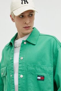 Джинсовая куртка Tommy Jeans, зеленый