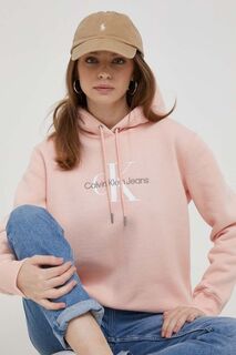 Толстовка Calvin Klein Jeans, розовый