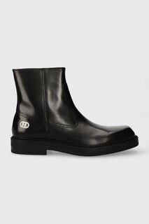Кожаные туфли KRAFTMAN Карла Лагерфельда Karl Lagerfeld, черный