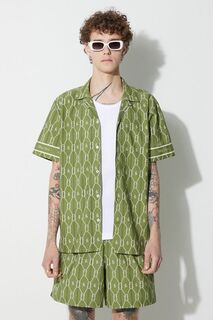 Курортная рубашка из хлопка Filling Pieces, зеленый