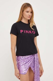 Футболка из хлопка Pinko, черный