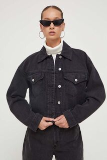 Джинсовая куртка Abercrombie &amp; Fitch, черный
