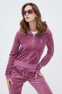 Велюровый свитшот Juicy Couture, розовый