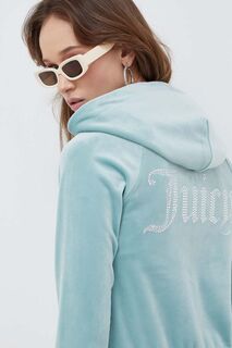 Велюровый свитшот Juicy Couture, зеленый