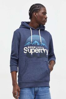 Толстовка Superdry, темно-синий