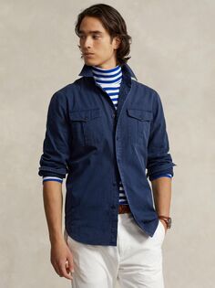 Классическая рабочая рубашка-чинос Polo Ralph Lauren, круизный флот