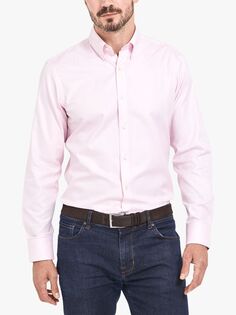 Оксфордская рубашка на пуговицах на пуговицах из органического хлопка GOTS Alder &amp; Green, розовая пастель