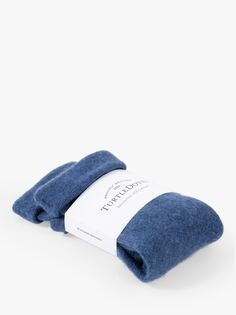 Перчатки без пальцев из переработанного кашемира из коллаборации с Turtle Doves Celtic &amp; Co., джинсовая ткань
