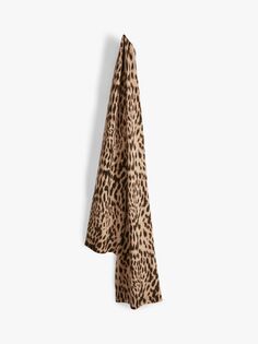 Кашемировый шарф с леопардовым принтом HUSH, мульти