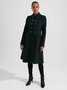 Двубортное пальто Clarisse Hobbs, зеленый Hobbs