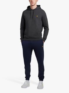 Пуловер с капюшоном Lyle &amp; Scott, уголь мергель