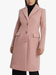 Длинное пальто на пуговицах James Lakeland, розовый
