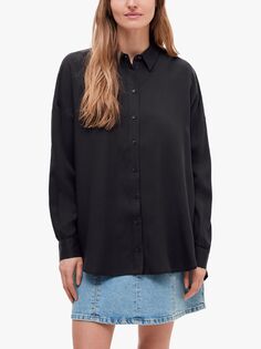 Рубашка с длинным рукавом SELECTED FEMME, черный