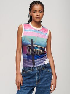 Жилет с принтом &quot;Drive In&quot; Superdry, мульти