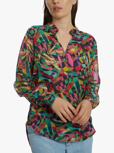 Блузка с абстрактным принтом James Lakeland, мульти