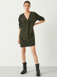 Мини-платье Emory Babycord HUSH, темно-зеленый