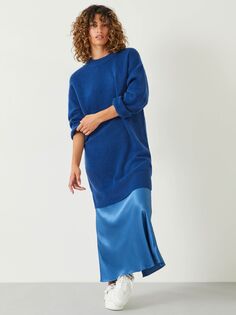 Свободное платье-джемпер Kenley HUSH, чернильно-синий