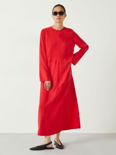 Платье Макси Талия HUSH, глубокий красный цвет