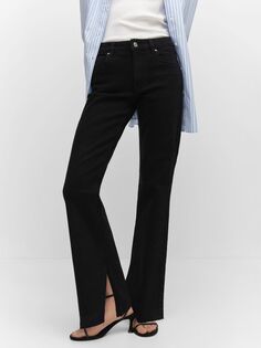 Расклешенные джинсы Elle Mango, открытый серый