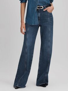Расклешенные джинсы Juniper Reiss, средний синий
