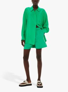 Однотонные шорты с эластичной талией Nicola Whistles, зеленый