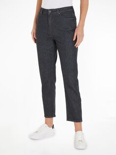 Широкие джинсы с высокой посадкой Calvin Klein, темно-серый