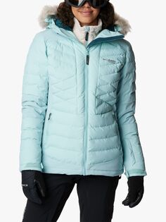 Женская утепленная пуховая лыжная куртка Bird Mountain II Columbia, аква дымка