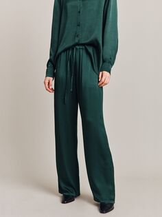 Атласные брюки Imogen Ghost, темно-зеленый