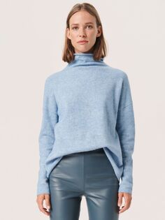 Джемпер из смесовой шерсти Miya Soaked In Luxury, выцветший джинсовый меланж