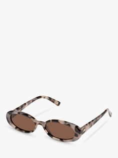 L5000176 Женские овальные солнцезащитные очки Outta Love Le Specs, черепаховый/коричневый